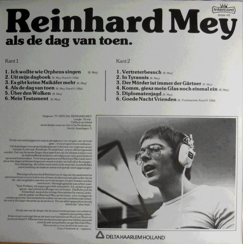Reinhard Mey - As The Day Before (LP) 46751