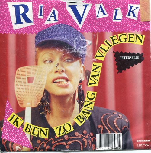 Ria Valk - Ik Ben Zo Bang Van Vliegen 31478 Vinyl Singles Vinyl Goed / Hoes Goed
