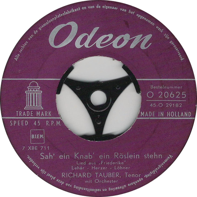 Richard Tauber - O Mädchen, Mein Mädchen 32648 Vinyl Singles Vinyl Goed / Hoes Generic