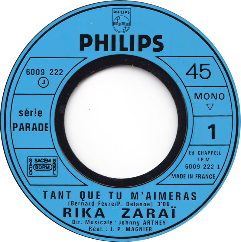 Rika Zarai - Tant Que Tu M'aimeras 16678