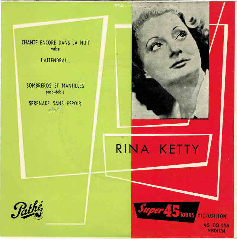 Rina Ketty – Chante Encore Dans La Nuit 29548 Vinyl Singles EP Vinyl Goed / Hoes Goed