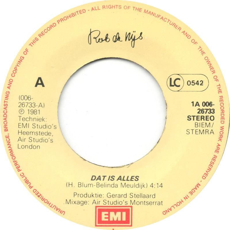 Rob de Nijs – Das ist alles 26812