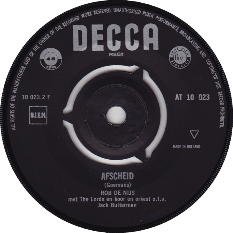 Rob de Nijs - Hé Mama 15066 Vinyl Singles Vinyl Goed / Hoes Goed