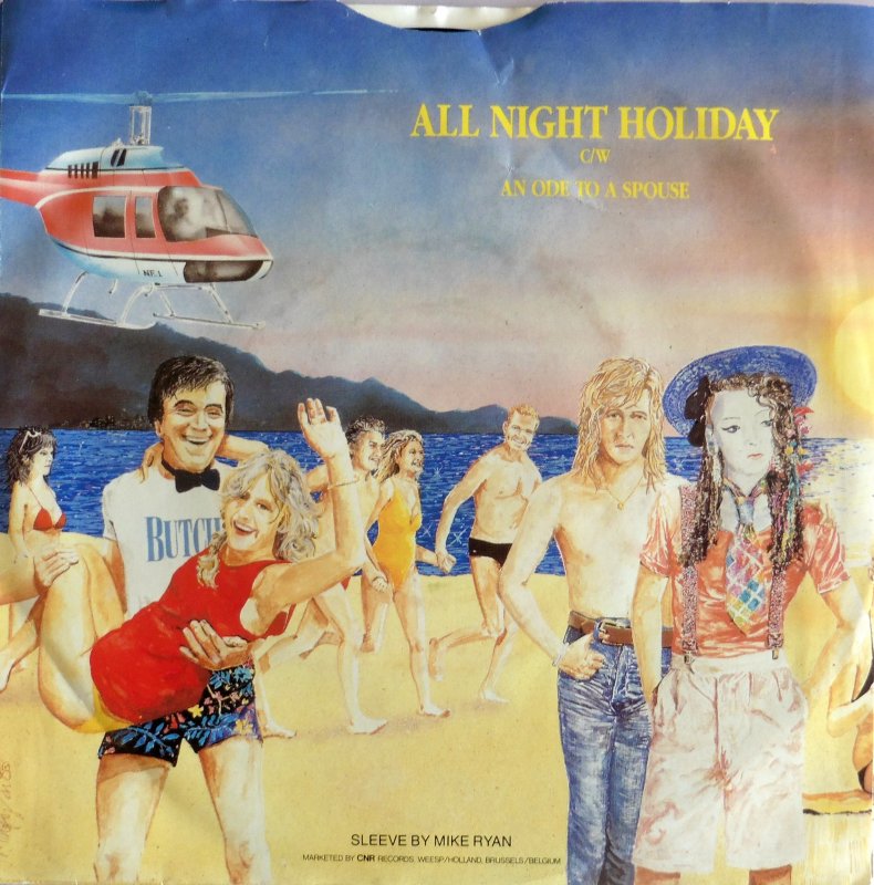 Russ Abbot - All Night Holiday 17276 Vinyl Singles Vinyl Goed / Hoes Sticker