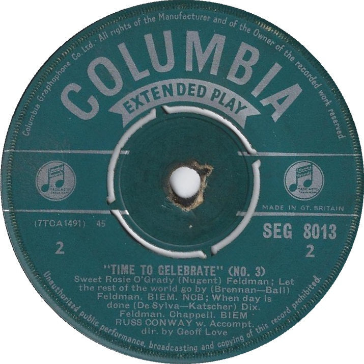 Russ Conway - Time To Celebrate (No. 3) 16266