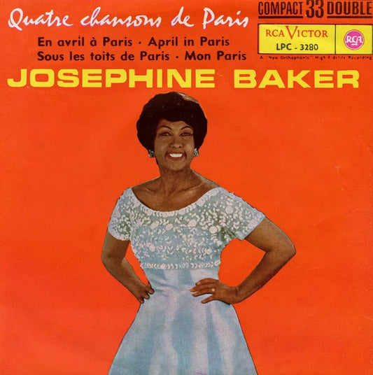 Josephine Baker - Quatre Chansons De Paris 41350 Vinyl Singles EP Vinyl Goed / Hoes Goed