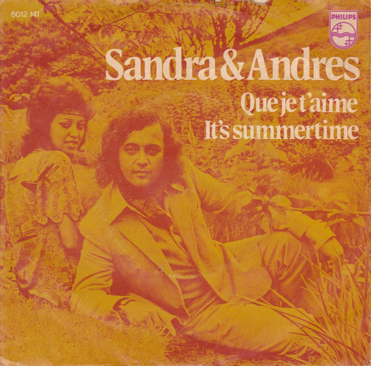 Sandra & Andres - Que Je T'aime 07308 Vinyl Singles Vinyl Goed / Hoes Goed