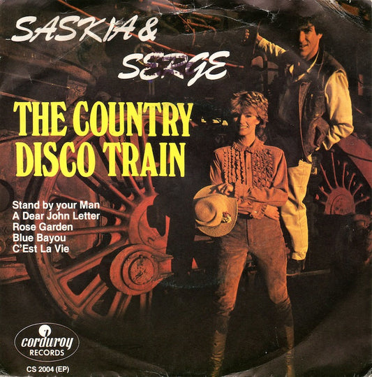 Saskia & Serge - The Country Disco Train 00016 Vinyl Singles EP Vinyl Goed / Hoes Goed