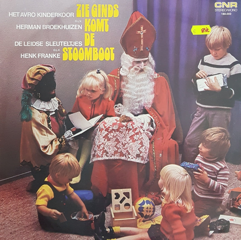 AVRO Kinderkoor, De Leidse Sleuteltjes - Zie Ginds Komt De Stoomboot (LP) 43357 Vinyl LP Vinyl Goed / Hoes Goed