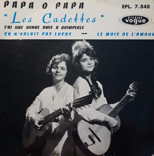 Les Cadettes - Papa O Papa 15194 Vinyl Singles EP Vinyl Goed / Hoes Goed