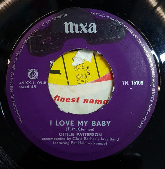 Ottilie Patterson - I Love My Baby 13155 Vinyl Singles Vinyl Goed / Hoes Goed