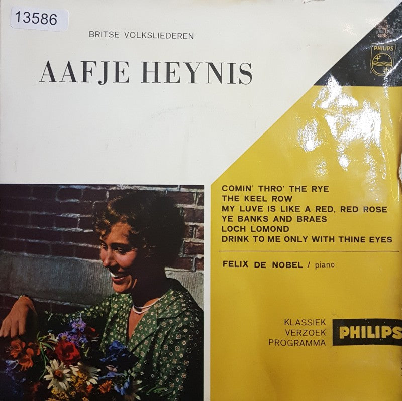 Aafje Heynis - Britse Volksliederen Vinyl Singles EP Vinyl Zeer Goed / Hoesje Goed "VINYLSINGLES.NL"