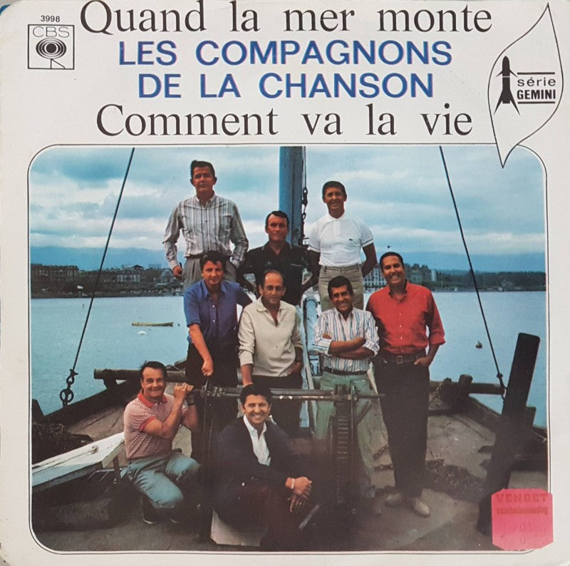 Compagnons De La Chanson - Quand La Mer Monte 16977 Vinyl Singles Vinyl Goed / Hoes Goed
