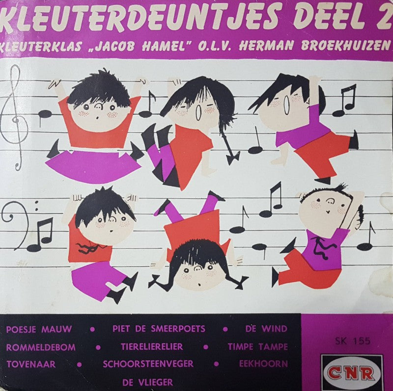 Jacob Hamel - Kleuterdeuntjes Deel 2 (Red Vinyl) 17550 Vinyl Singles Vinyl Goed / Hoes Goed