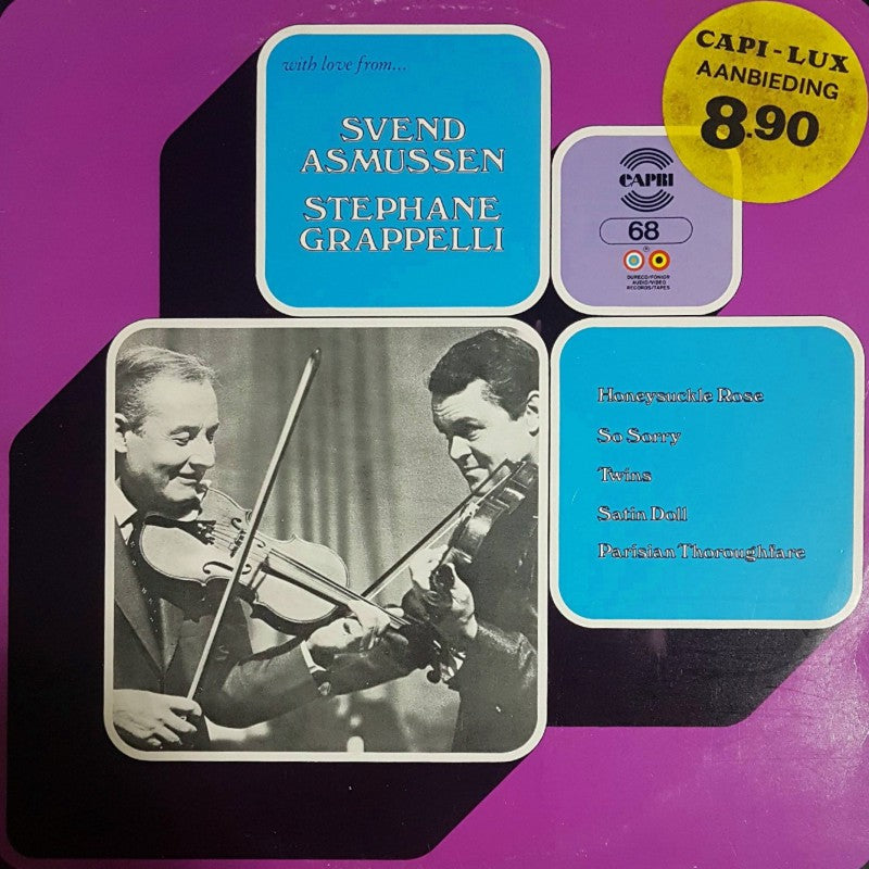 Svend Asmussen & Stephane Grappelli -With Love From (LP) 40973 Vinyl LP Vinyl Goed / Hoes Goed