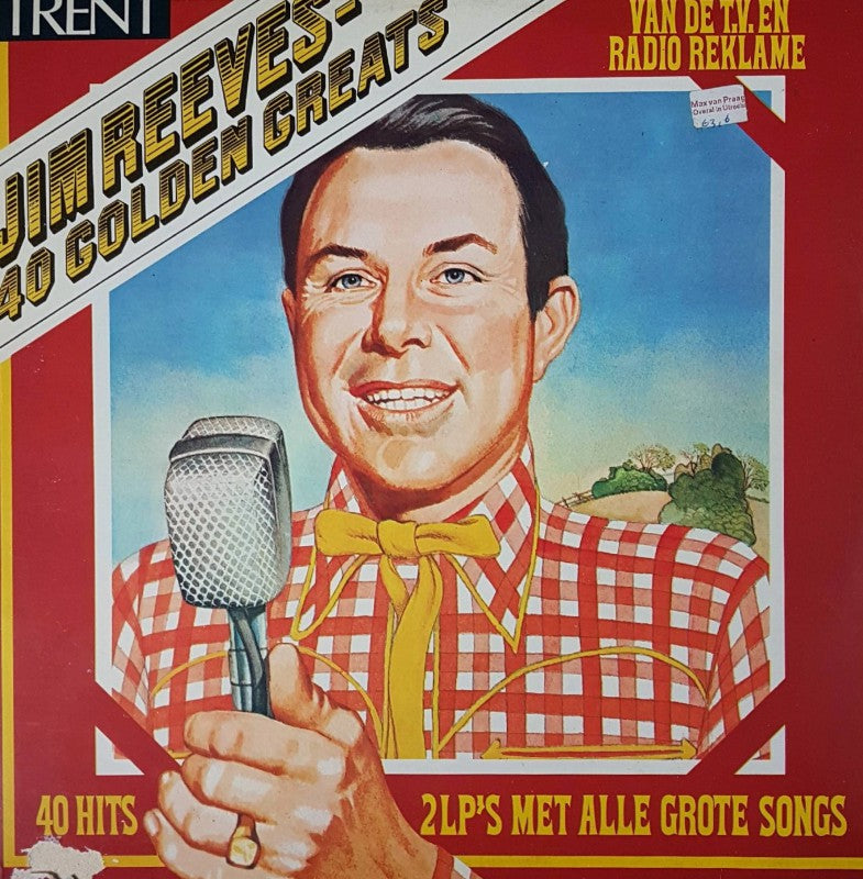 Jim Reeves - 40 Golden Greats (LP) 40325 Vinyl LP Vinyl Goed / Hoes Goed