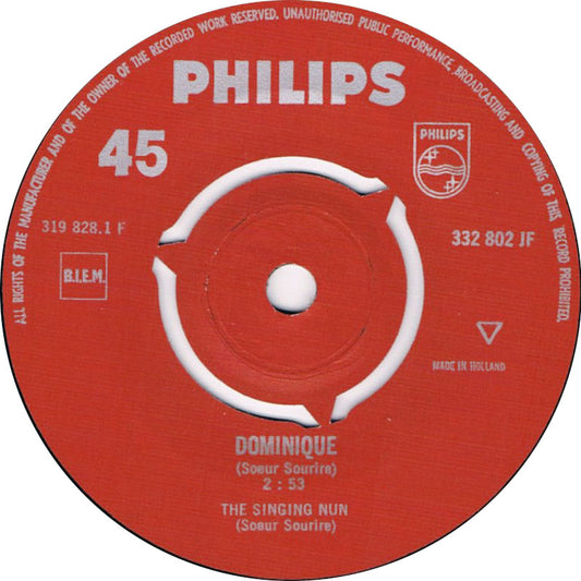 Singing Nun - Dominique 15754 Vinyl Singles Vinyl Goed / Hoes Goed