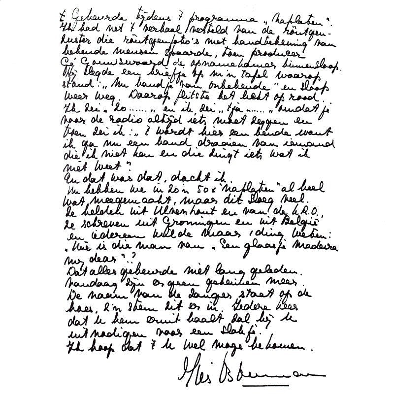 Ted de Braak - 'n Glaasje Madeira, M'Dear 09052 Vinyl Singles Vinyl Goed / Hoes Goed