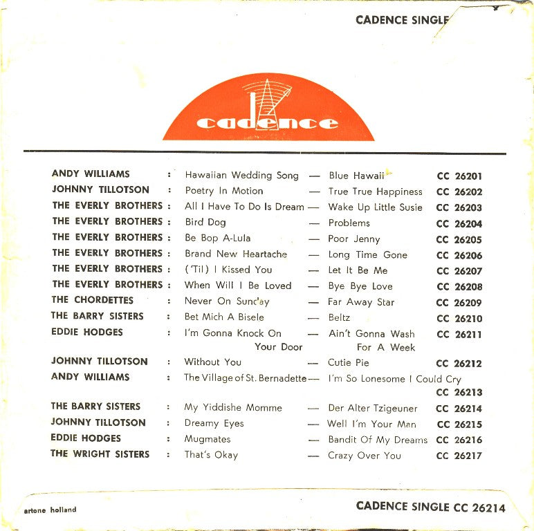 Barry Sisters - My Yiddishe Momme 03294 Vinyl Singles Vinyl Goed / Hoes Goed