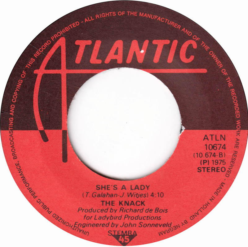 Knack - Baby Call Me 15179