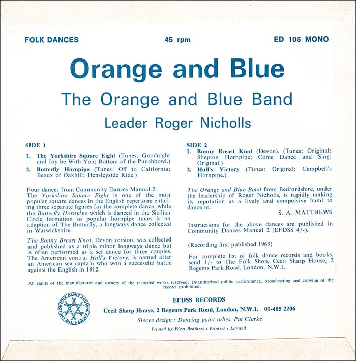 Orange And Blue Band - Yorkshire Square Eight 35483 Vinyl Singles EP Vinyl Goed / Hoes Goed