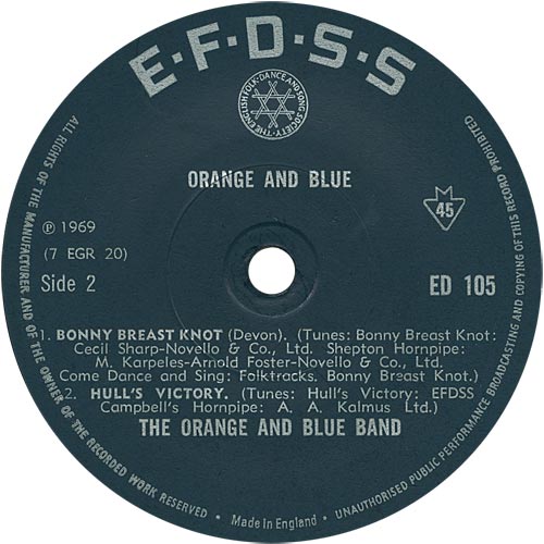 Orange And Blue Band - Yorkshire Square Eight 35483 Vinyl Singles EP Vinyl Goed / Hoes Goed