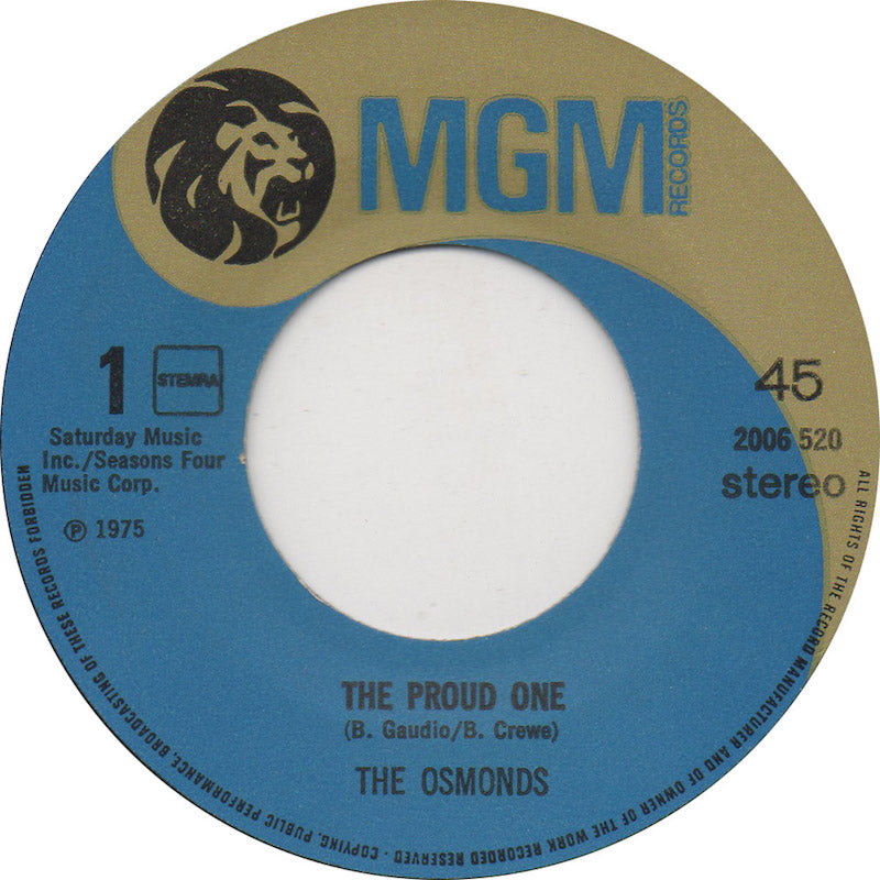 Osmonds - The Proud One 05939 Vinyl Singles Vinyl Goed / Hoes Goed