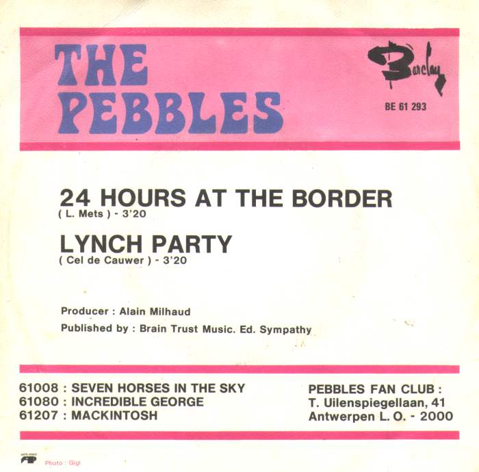 Pebbles - 24 Hours At The Border 14542 Vinyl Singles Vinyl Goed / Hoes Goed