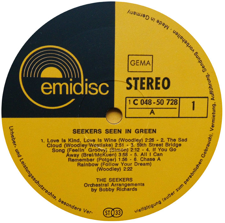 Seekers - Seekers Seen In Green (LP) 46521