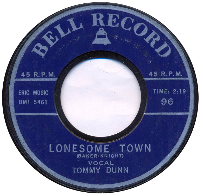 Tommy Dunn - Lonesome Town / Jackie Robbins - Chantilly Lace 08566b Vinyl Singles Vinyl Goed / Hoes Slecht