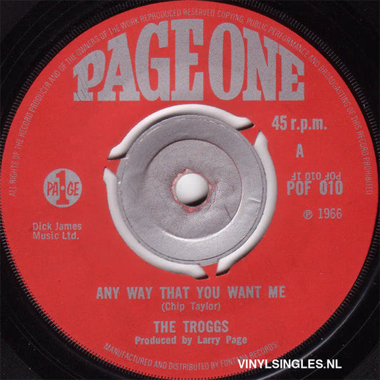 Troggs - Any Way That You Want Me 40337 (B) Vinyl Singles Vinyl Goed / Hoes Generic