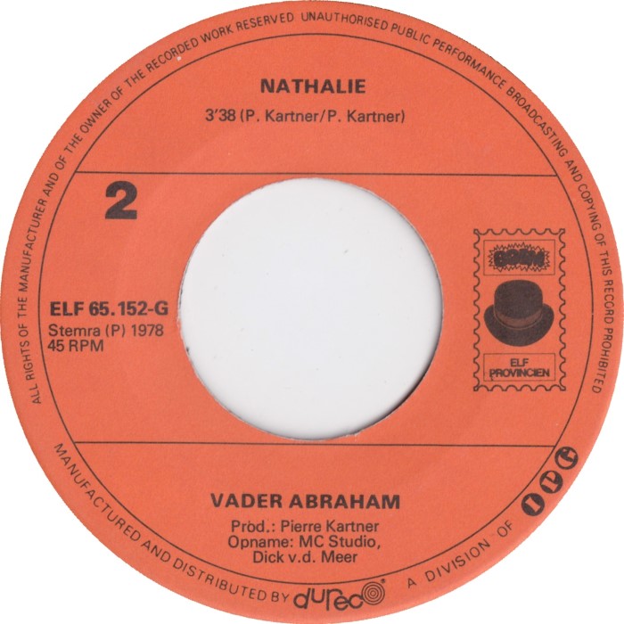 Vader Abraham - Als Je Weggaat 31216 Vinyl Singles Vinyl Goed / Hoes Goed