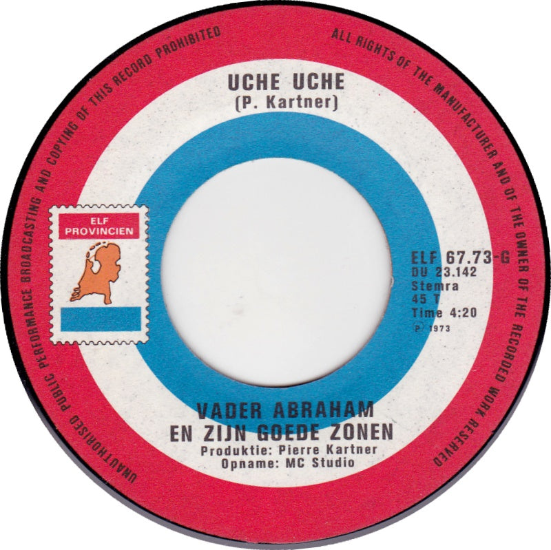 Vader Abraham En Zijn Goede Zonen - Uche Uche 33965 Vinyl Singles Vinyl Goed / Hoes Goed