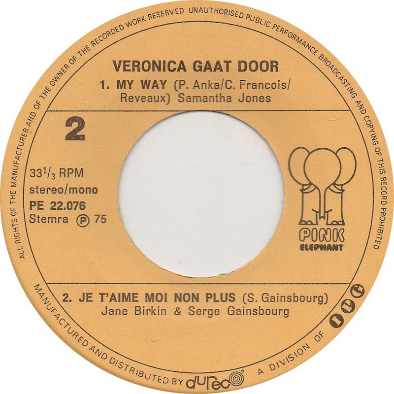 Various - Veronica Gaat Door 28338 Vinyl Singles Vinyl Goed / Hoes Goed