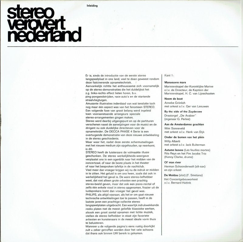 Various - Stereo Verovert Nederland (LP) Vinyl LP Vinyl Goed / Hoes Goed