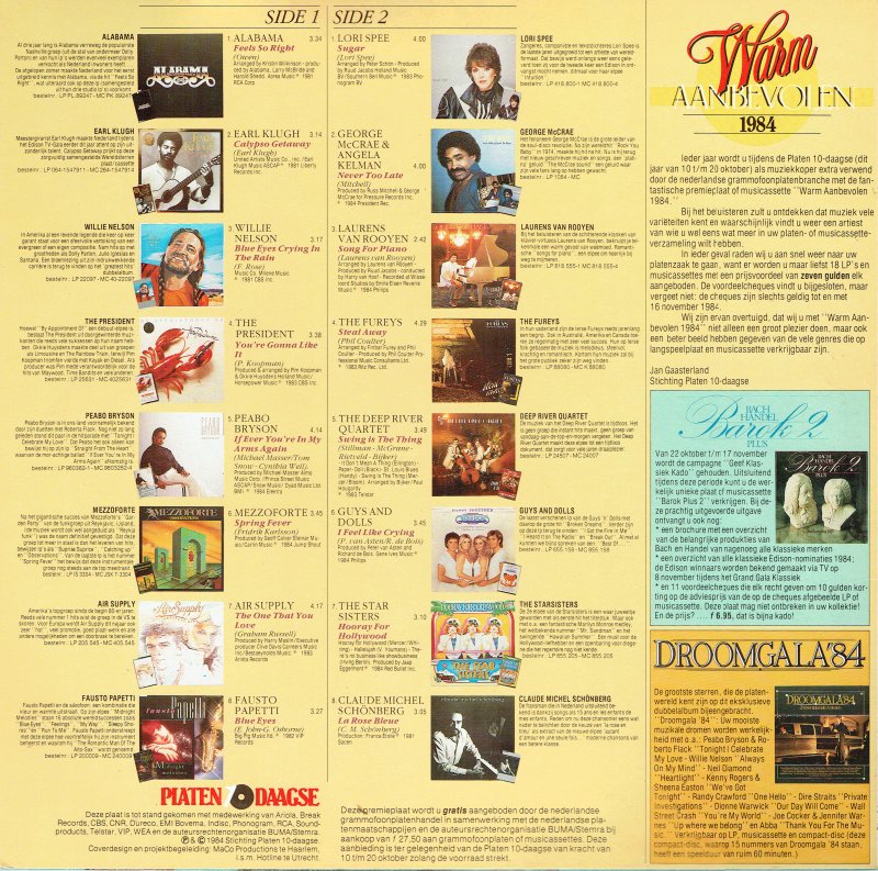 Various - Warm Aanbevolen 1984 (LP) Vinyl LP Vinyl Goed / Hoes Goed