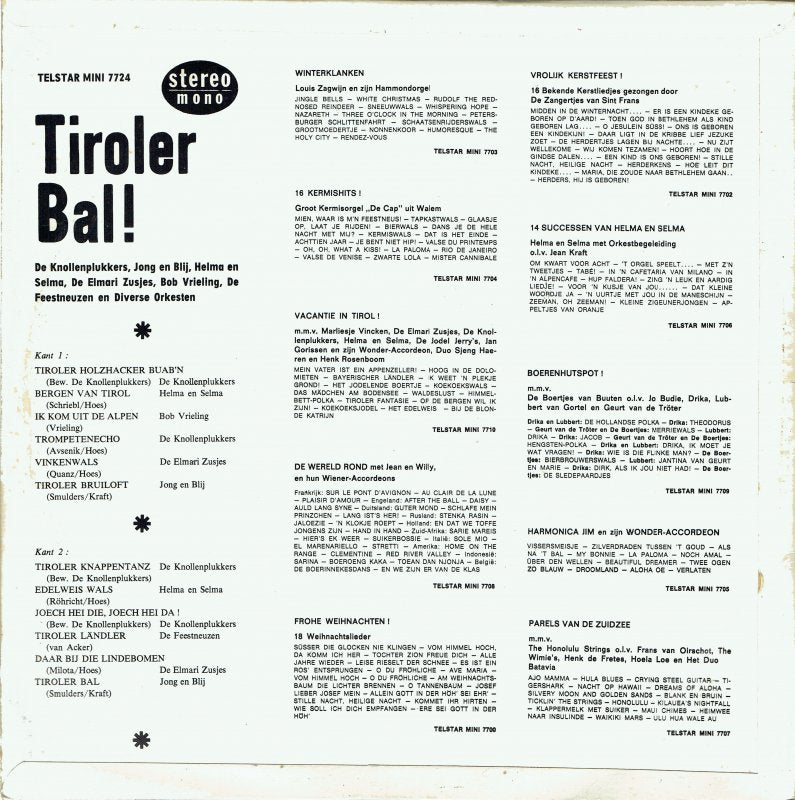Various - Tiroler Bal (LP) 48363 Vinyl LP Vinyl Goed / Hoes Goed