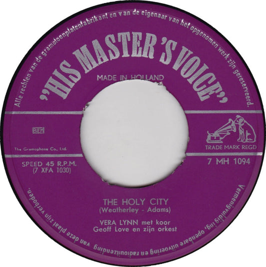 Vera Lynn, Geoff Love & His Orchestra - The Holy City 00148 Vinyl Singles Vinyl Goed / Hoes Generic