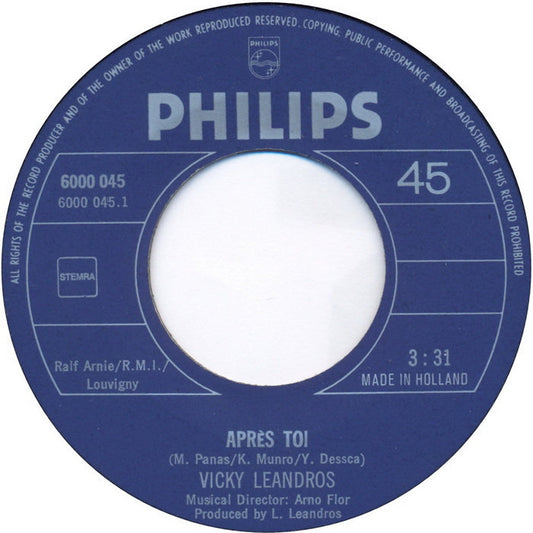 Vicky Leandros - Après Toi 39762 Vinyl Singles Vinyl Goed / Hoes Generic