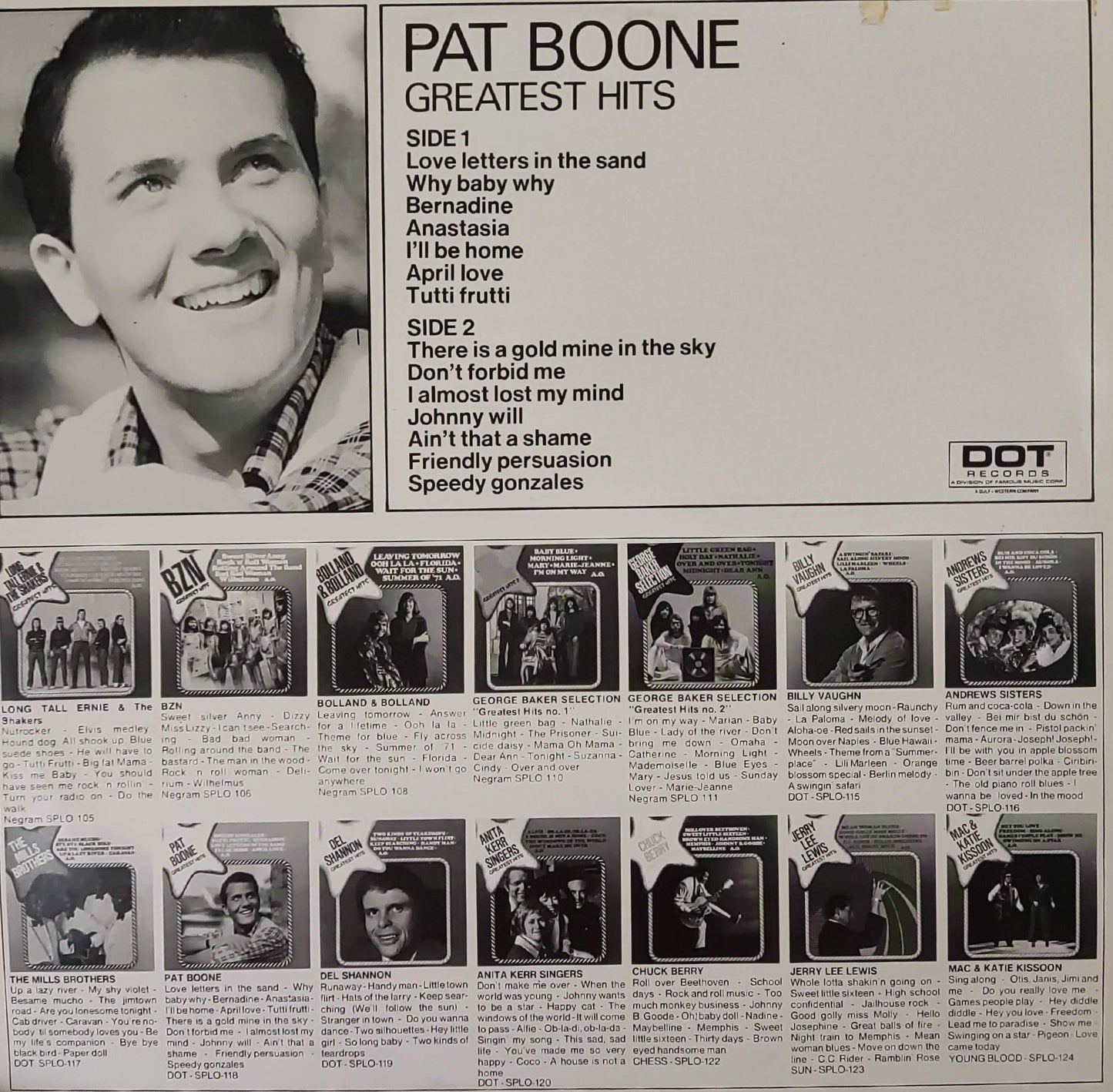 Pat Boone - Greatest Hits (LP) 43697 Vinyl LP Vinyl Goed / Hoes Goed