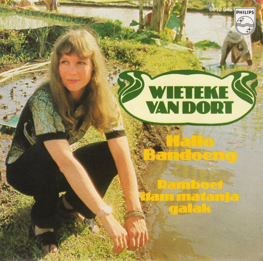 Wieteke van Dort - Hallo Bandoeng 40184 Vinyl Singles Vinyl Goed / Hoes Goed