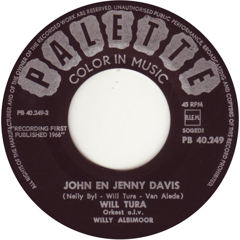 Will Tura - Heimwee Naar Huis 43117 Vinyl Singles Vinyl Goed / Hoes Goed