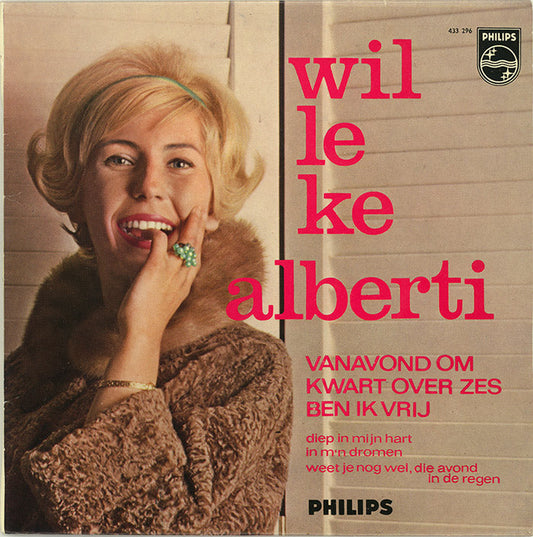 Willeke Alberti - Vanavond Om Kwart Over Zes Ben Ik Vrij 22701 Vinyl Singles EP Vinyl Goed / Hoes Goed