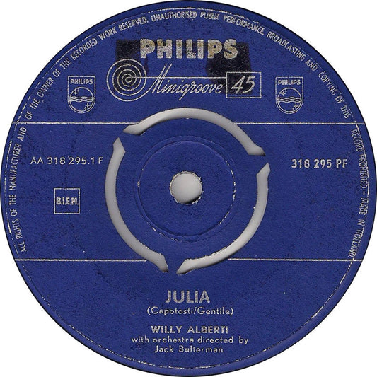 Willy Alberti - Julia 18820 Vinyl Singles Vinyl Goed / Hoes Generic