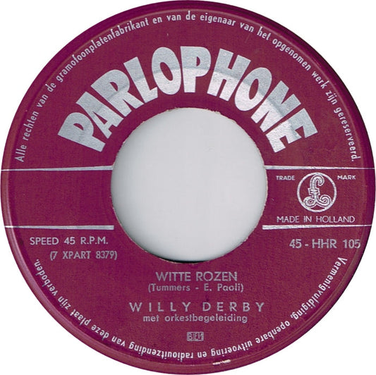 Willy Derby - Witte Rozen 17545 Vinyl Singles Vinyl Goed / Hoes Generic