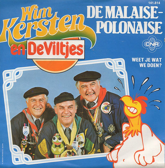 Wim Kersten en De Viltjes - De Malaise-Polonaise 40244 Vinyl Singles Vinyl Goed / Hoes Goed