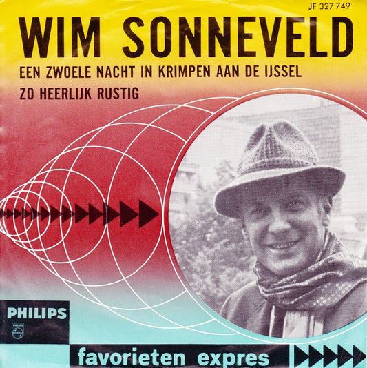 Wim Sonneveld - Een Zwoele Nacht In Krimpen Aan De IJssel 11710 Vinyl Singles Vinyl Goed / Hoes Goed