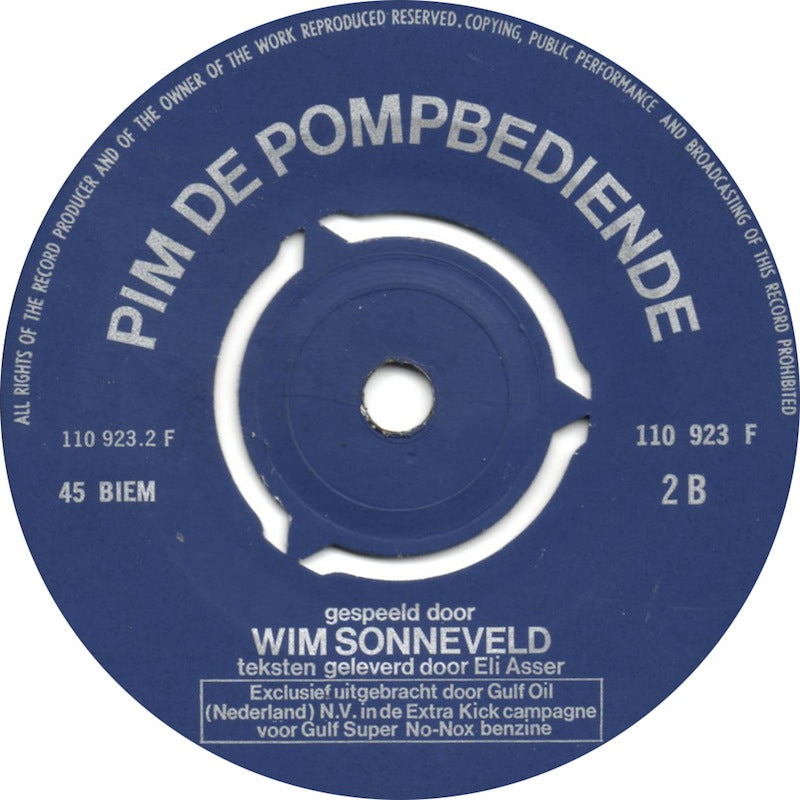 Wim Sonneveld - Een Extra Kick Van Wim Sonneveld 2 13921 Vinyl Singles Vinyl Goed / Hoes Goed