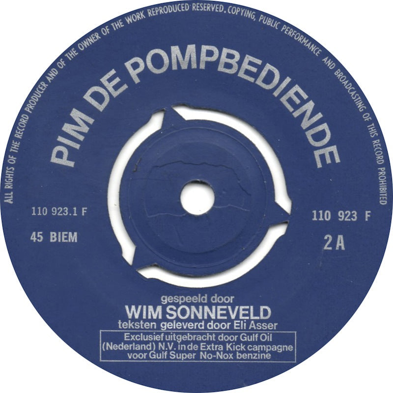 Wim Sonneveld - Een Extra Kick Van Wim Sonneveld 2 13921 Vinyl Singles Vinyl Goed / Hoes Goed