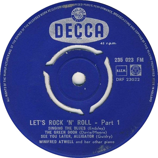 Winifred Atwell And Her Other Piano - Let's Rock 'N' Roll 29075 Vinyl Singles Vinyl Goed / Hoes Goed